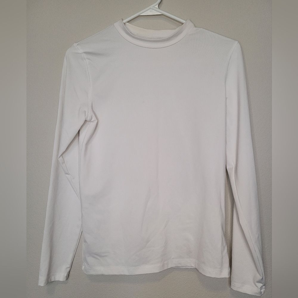 Cat & Jack White Long Sleeve Rashguard Kids Size XL 16